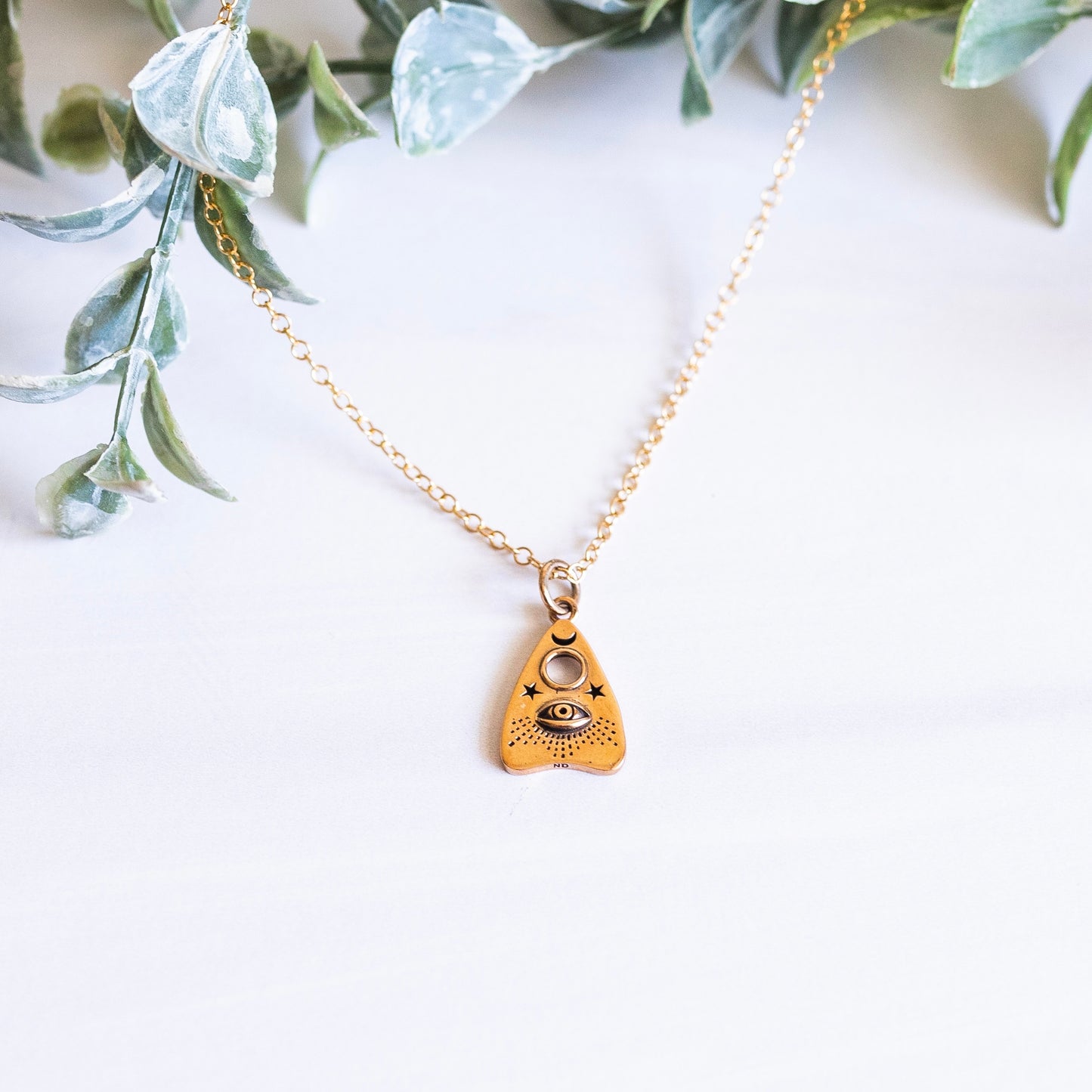 Planchette Necklace Gold