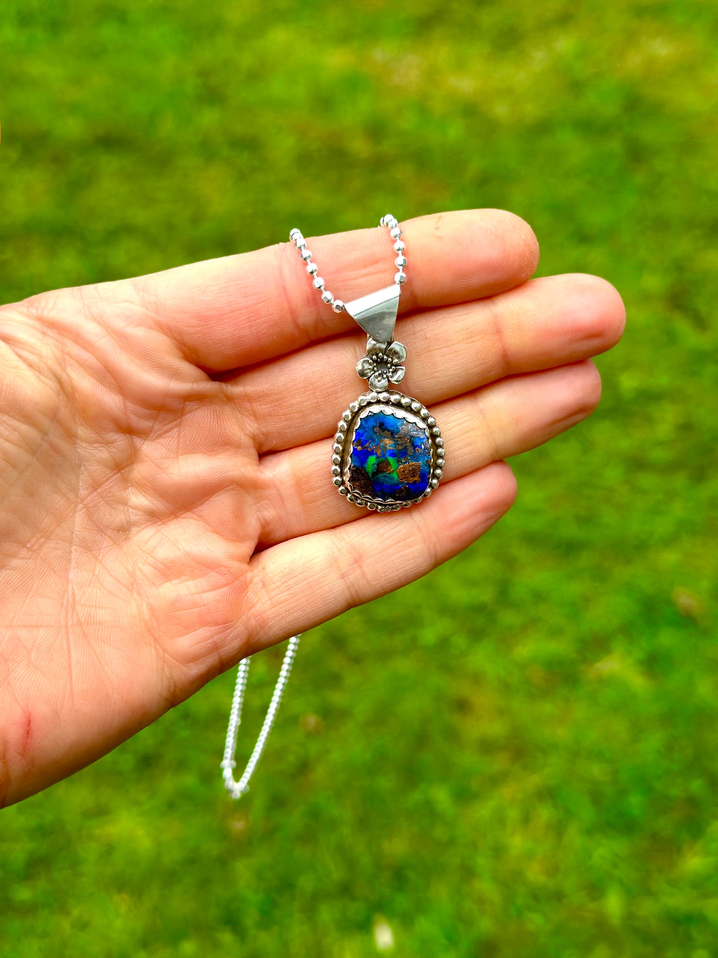 Daybreak Boulder Opal Necklace