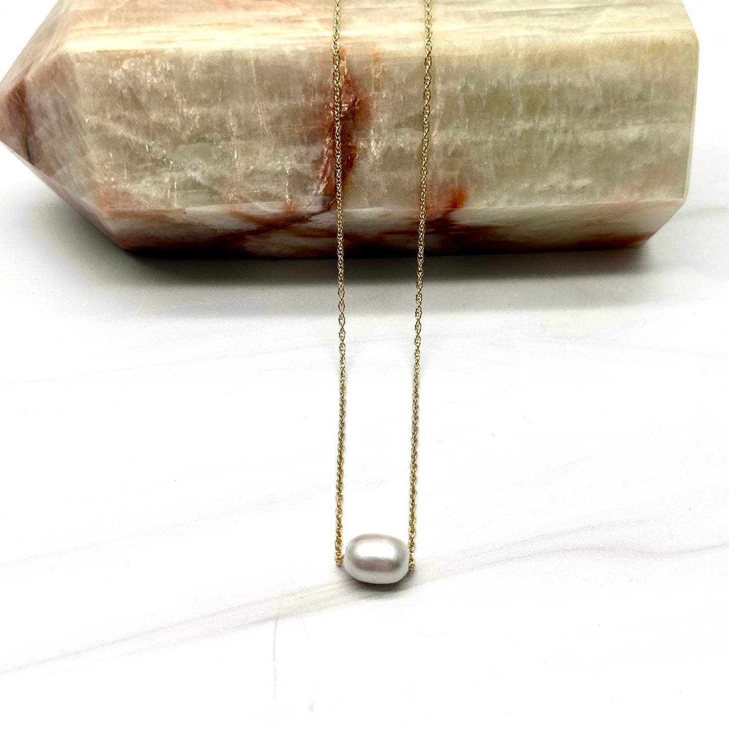 Luster Goldfill Pearl Necklace