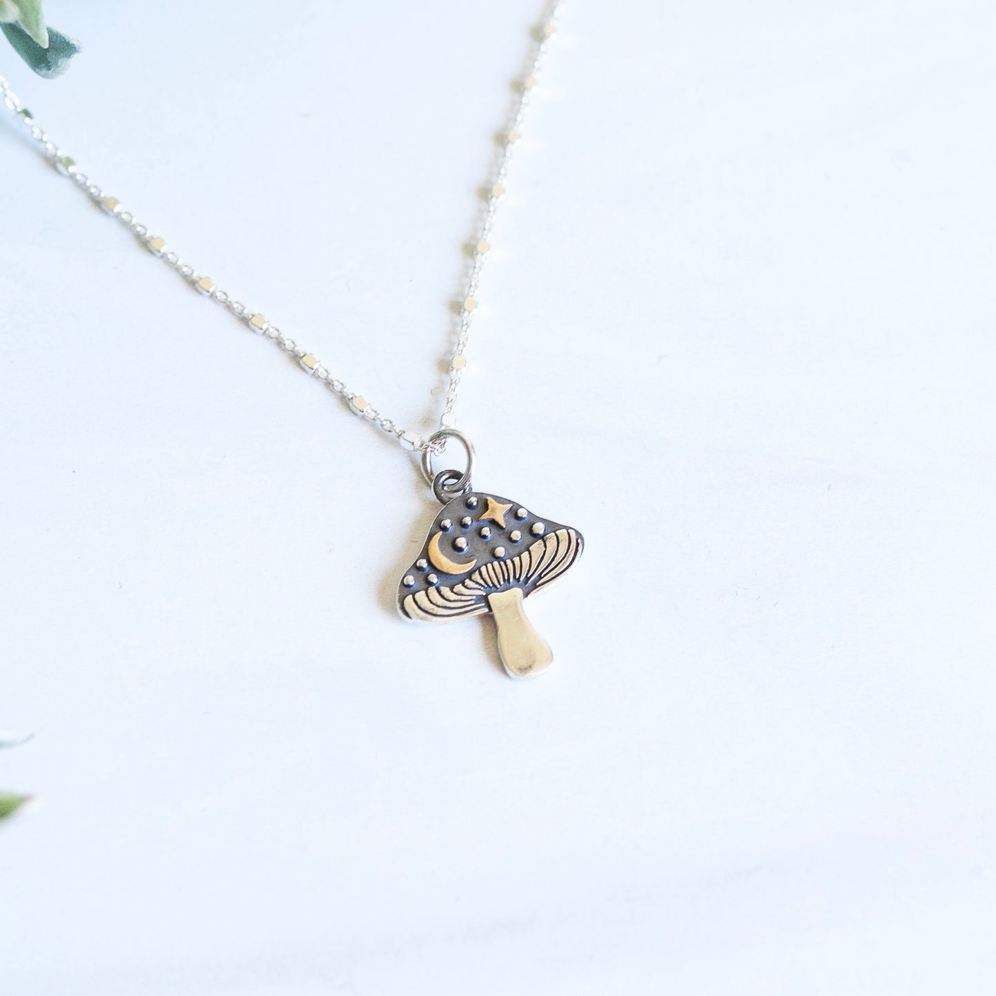 Cosmic Mushroom Necklace