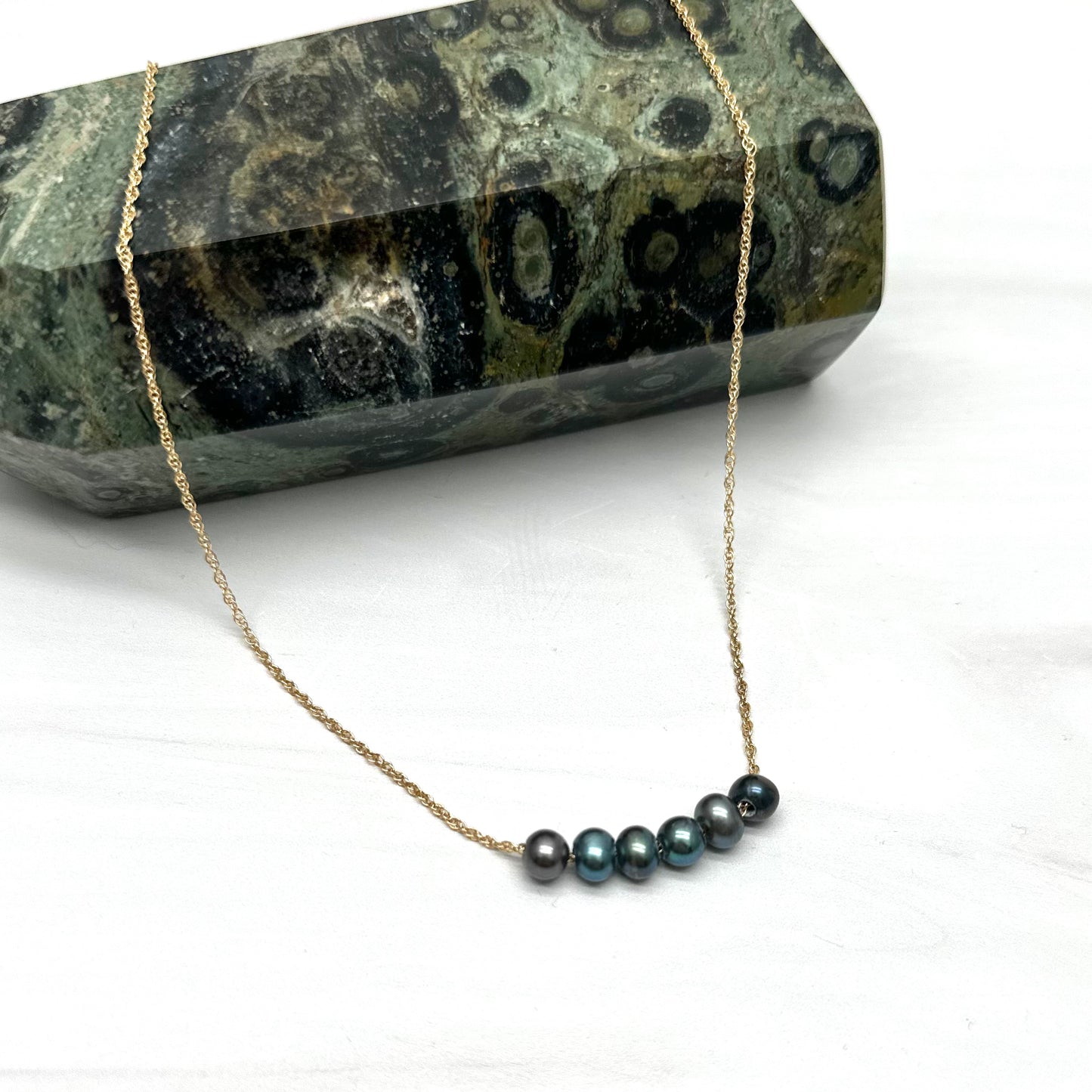 Luster Goldfill Pearl Necklace