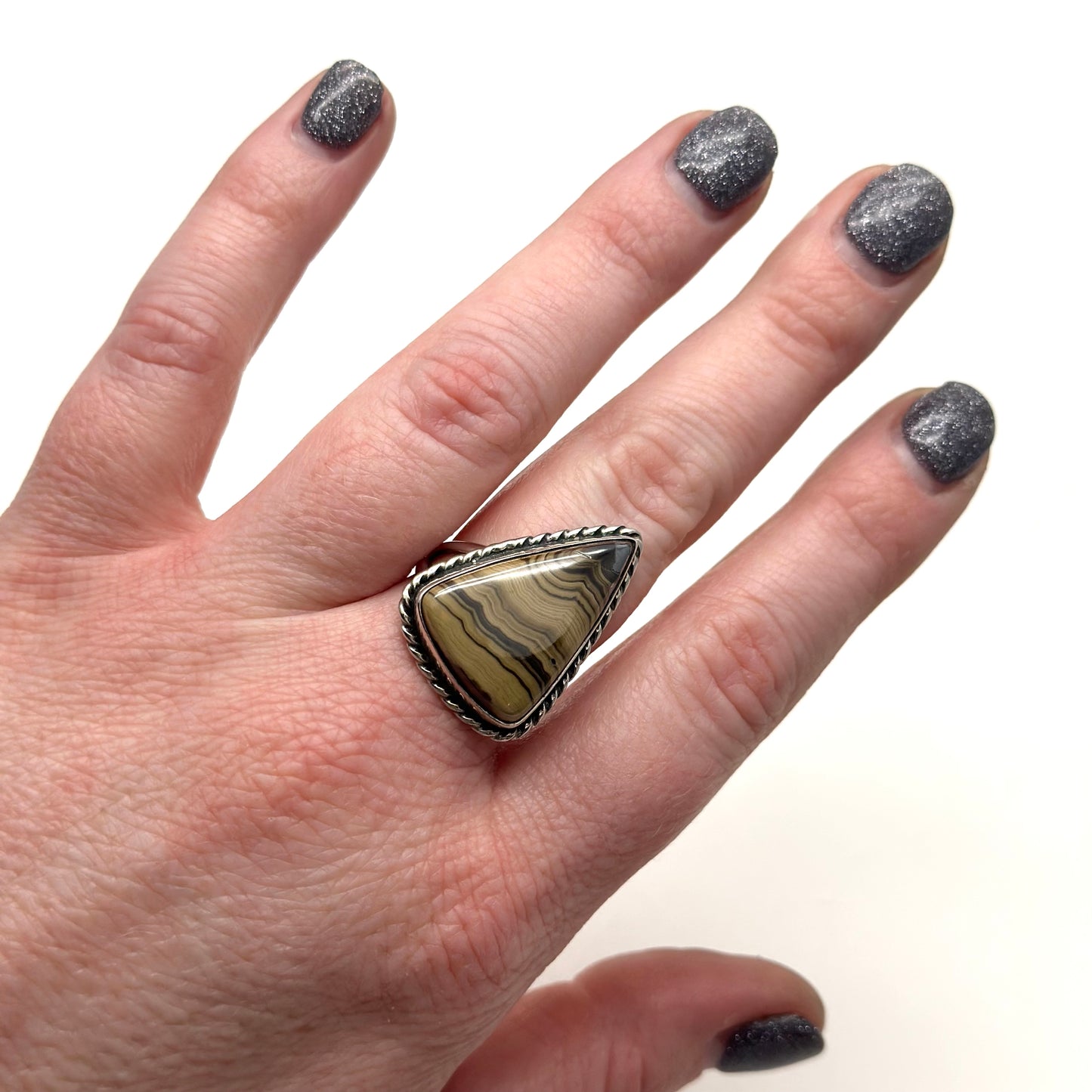 Banded Agate Ring