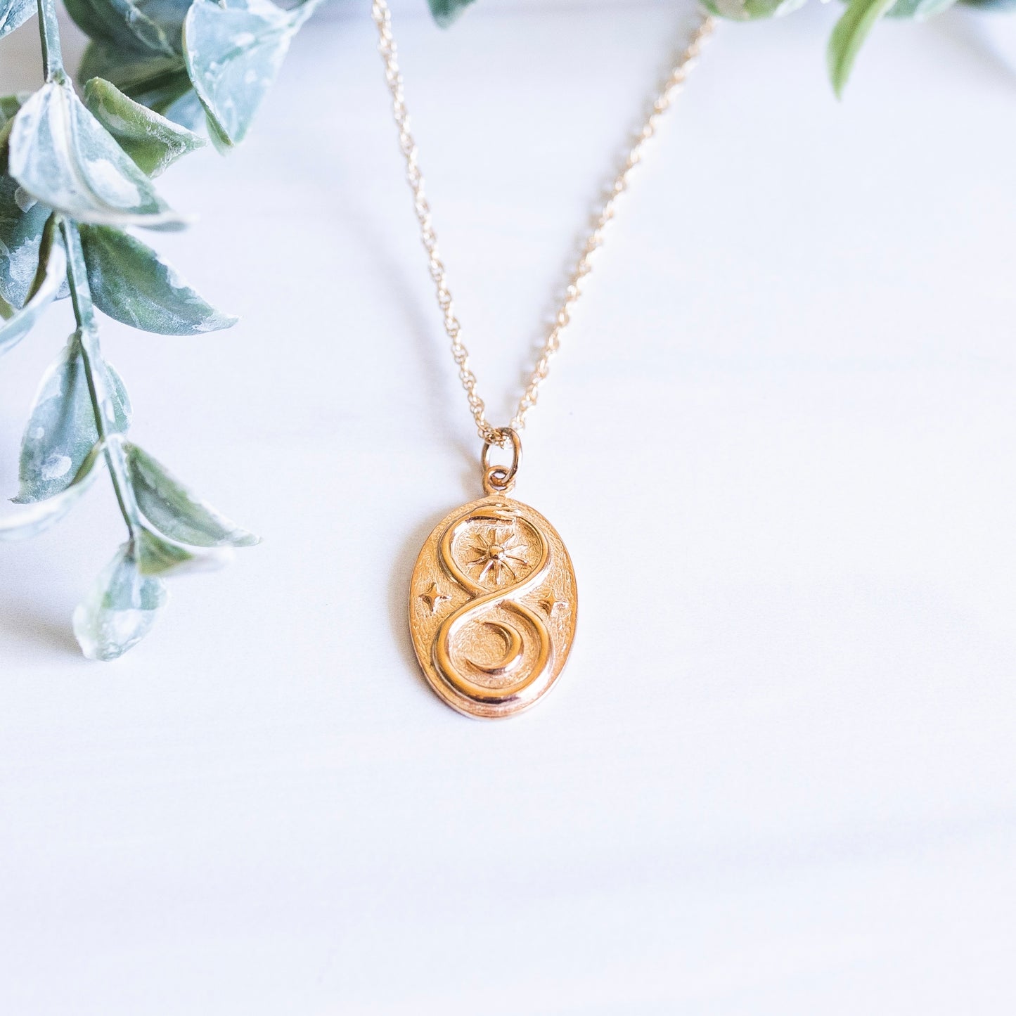 Ouroboros Necklace Gold