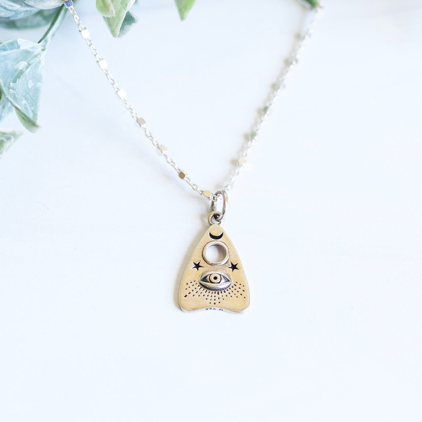 Planchette Necklace Silver