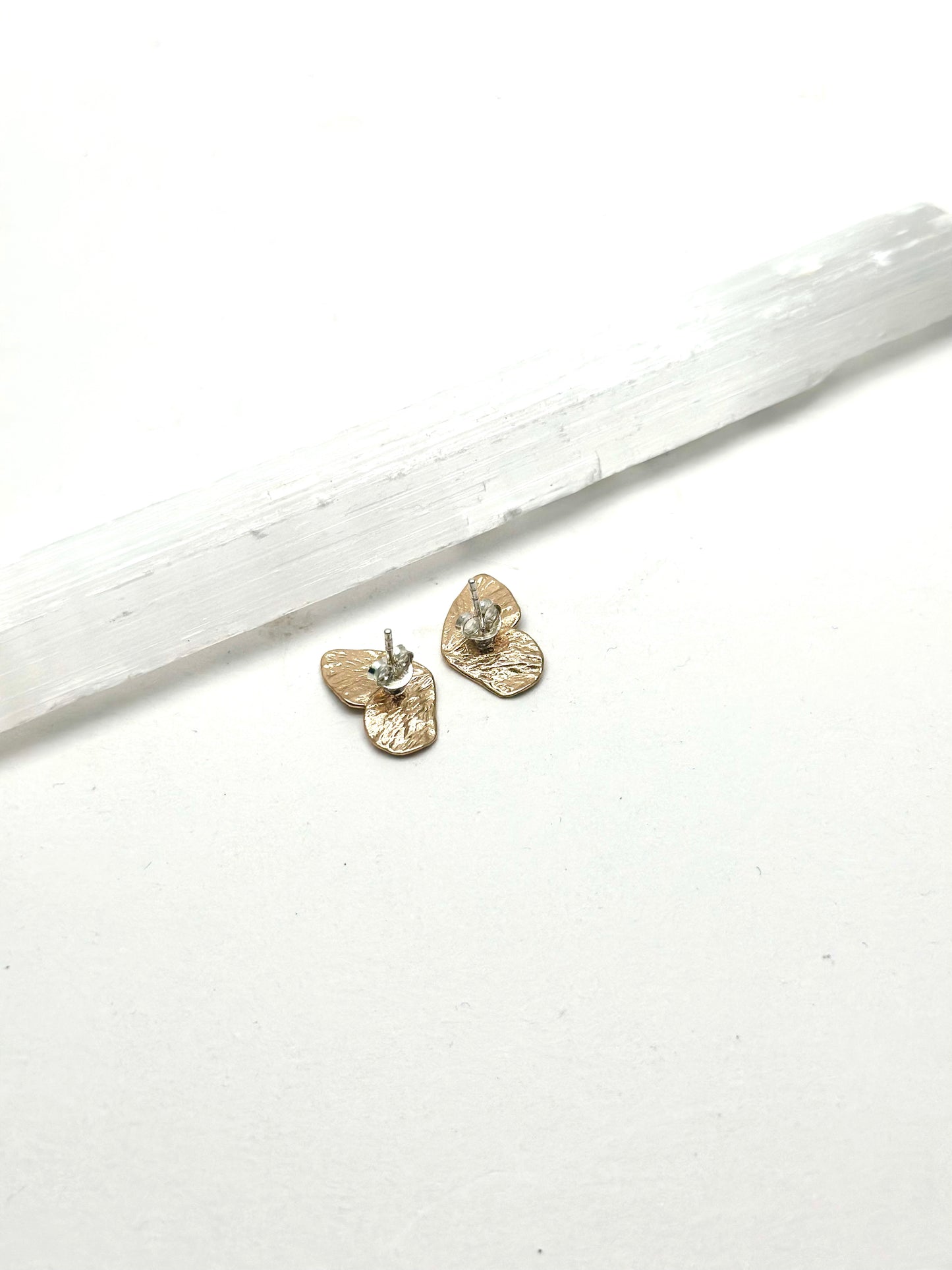 Butterfly Wing Studs- Gold