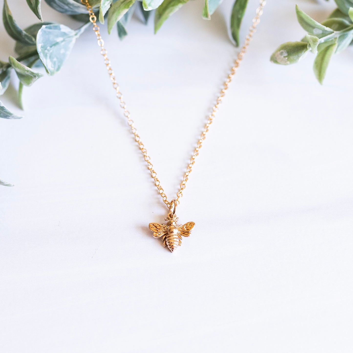 Honeybee Necklace Gold