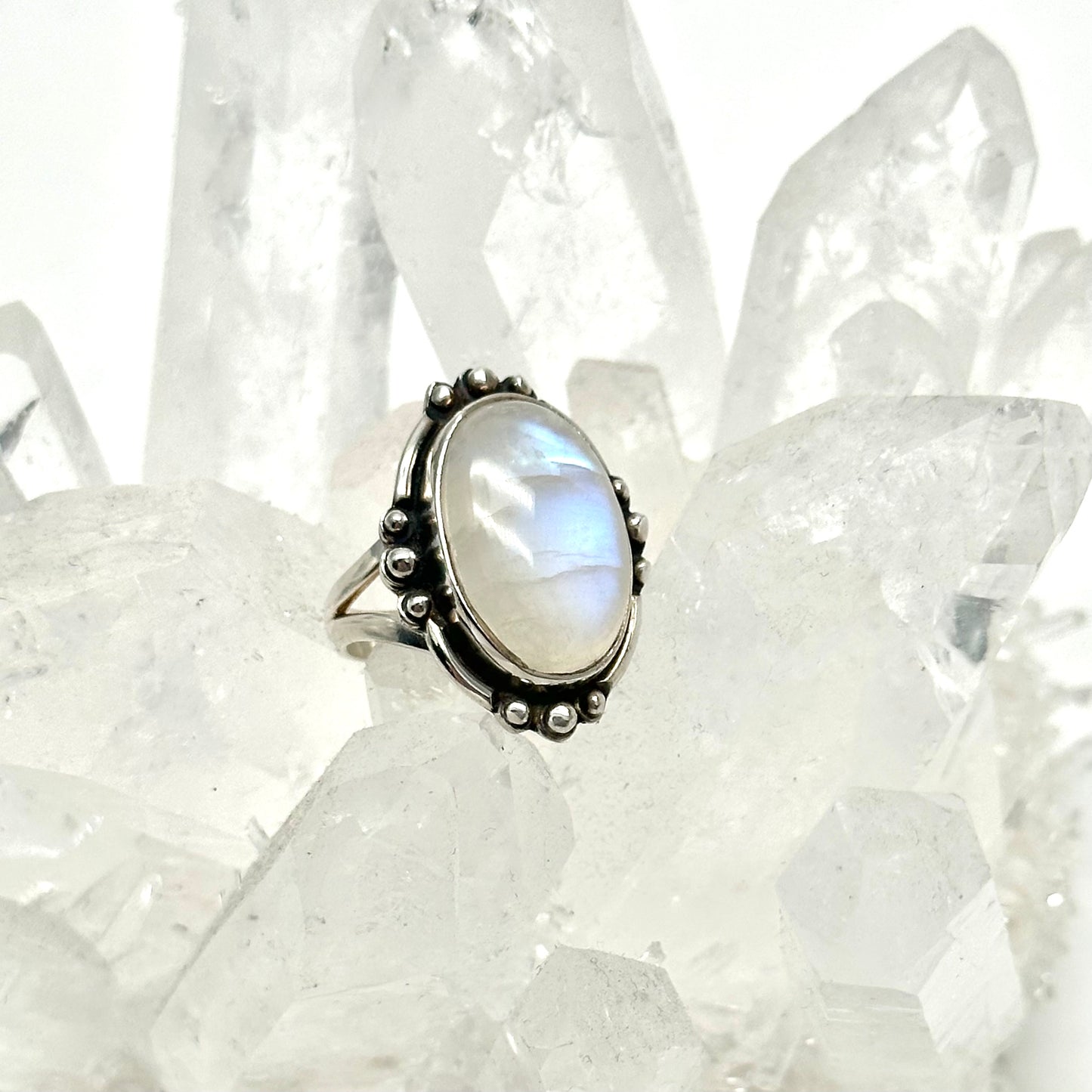 Raw Beauty Moonstone Ring