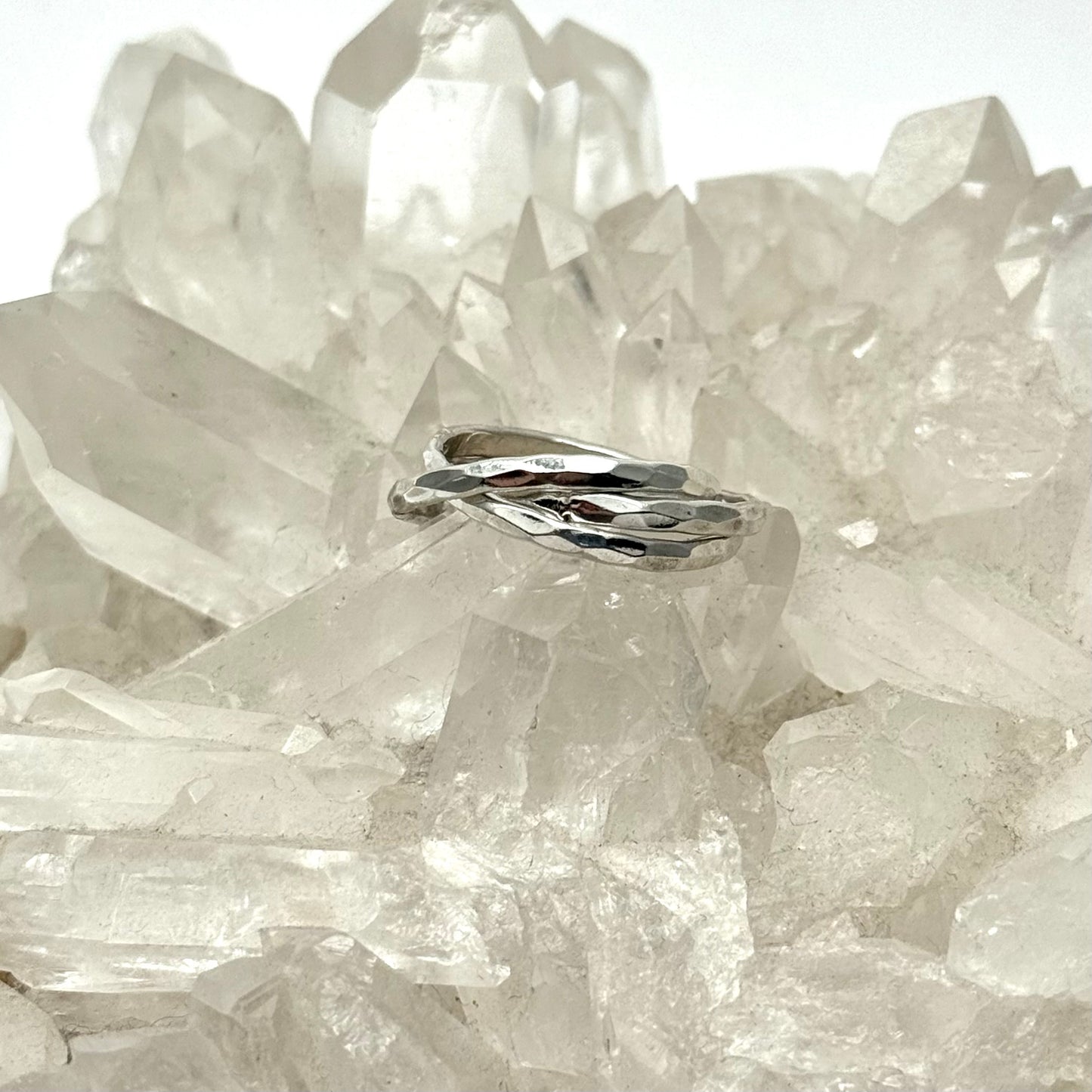 Hammered Fidget Ring