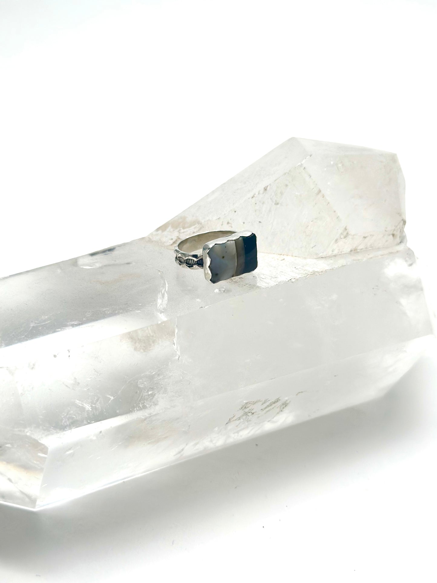 On The Horizon Dendrite Opal Ring
