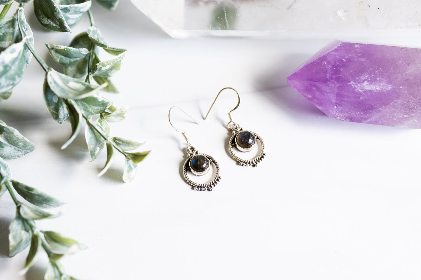 Abi Labradorite Earrings