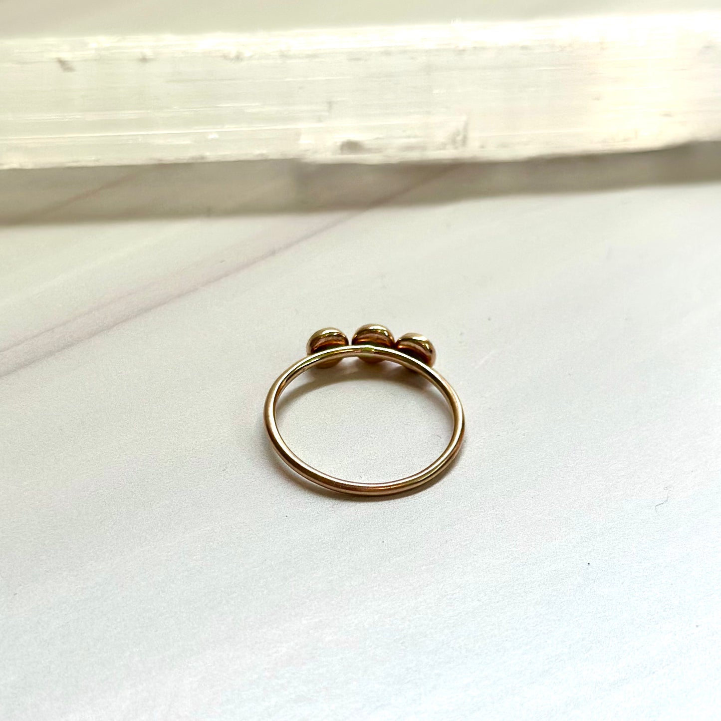 Gold Filled Sisters Opal Ring