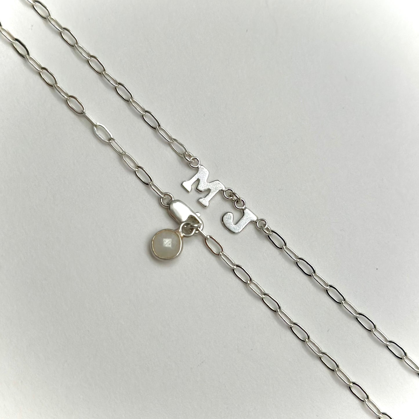Silver Initial Necklace