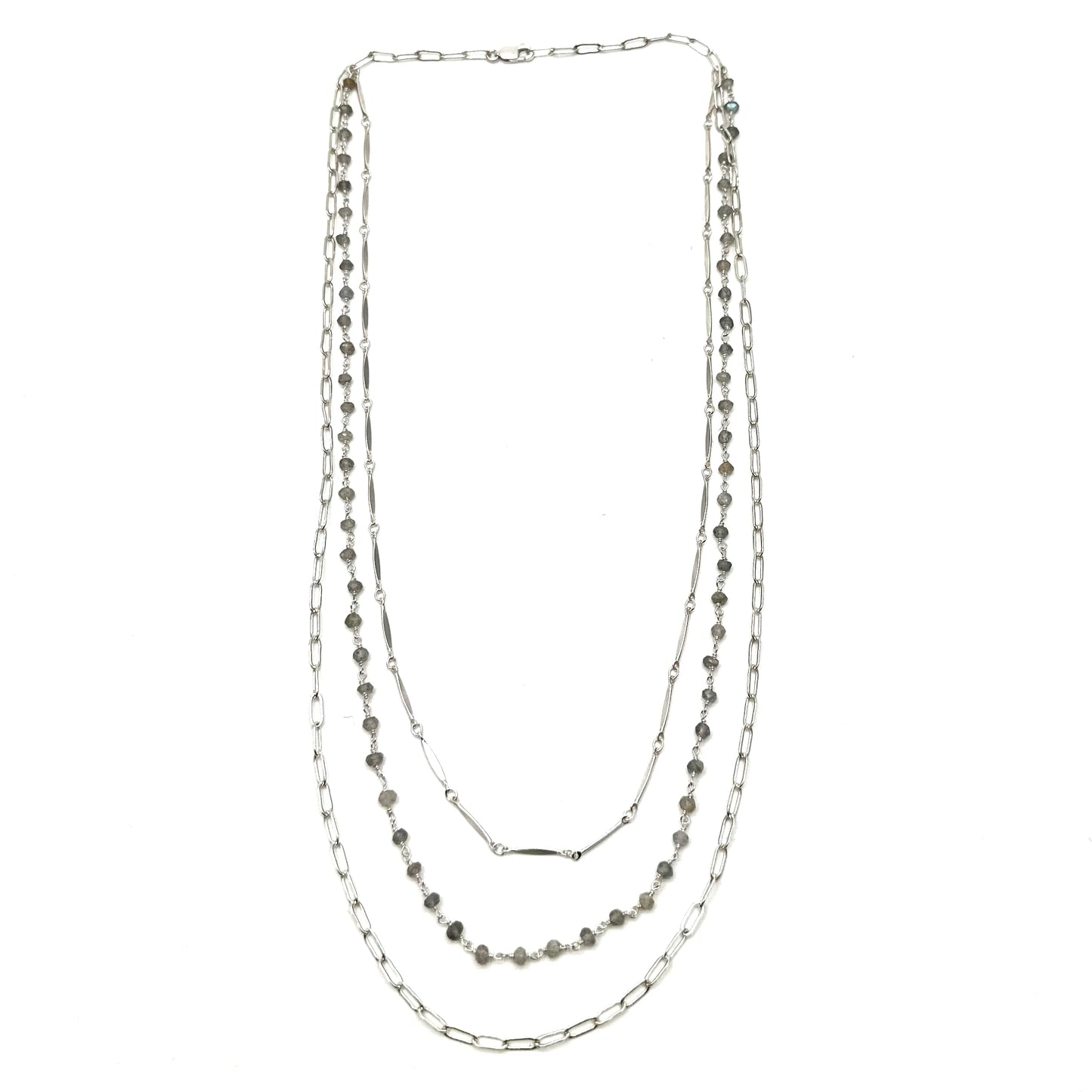 Lana Silver Labradorite Necklace