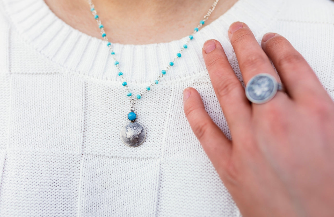 Mercury Dime Necklace