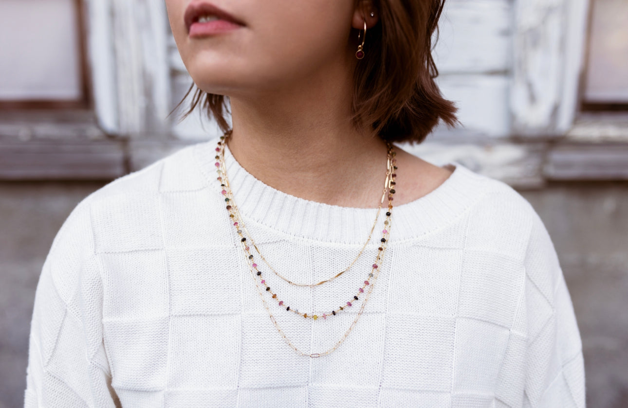 Lana Gold Tourmaline Necklace