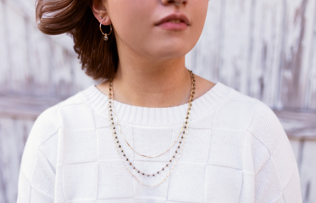 Lana Gold Pyrite Necklace