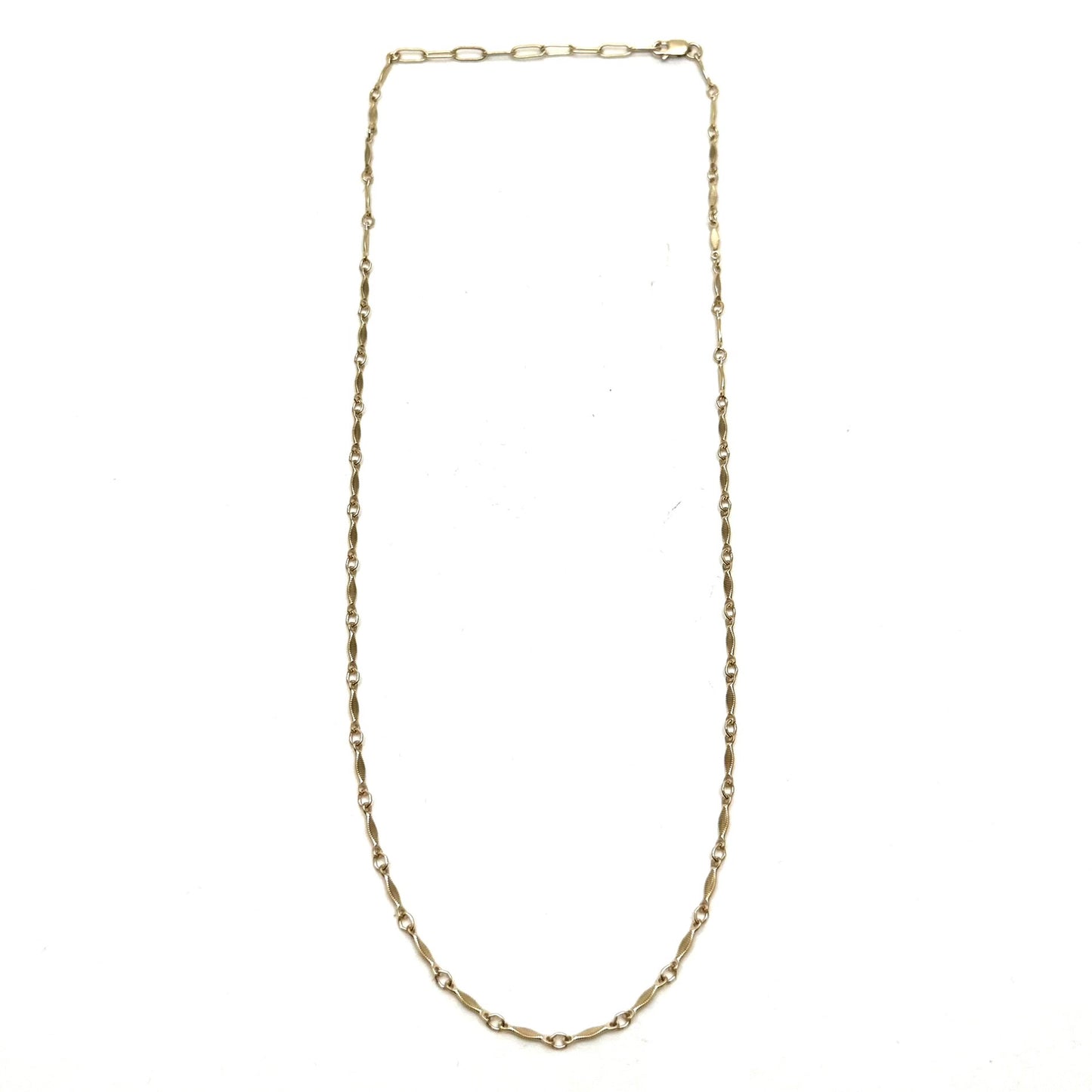 Gold Antique Mini Bar Necklace
