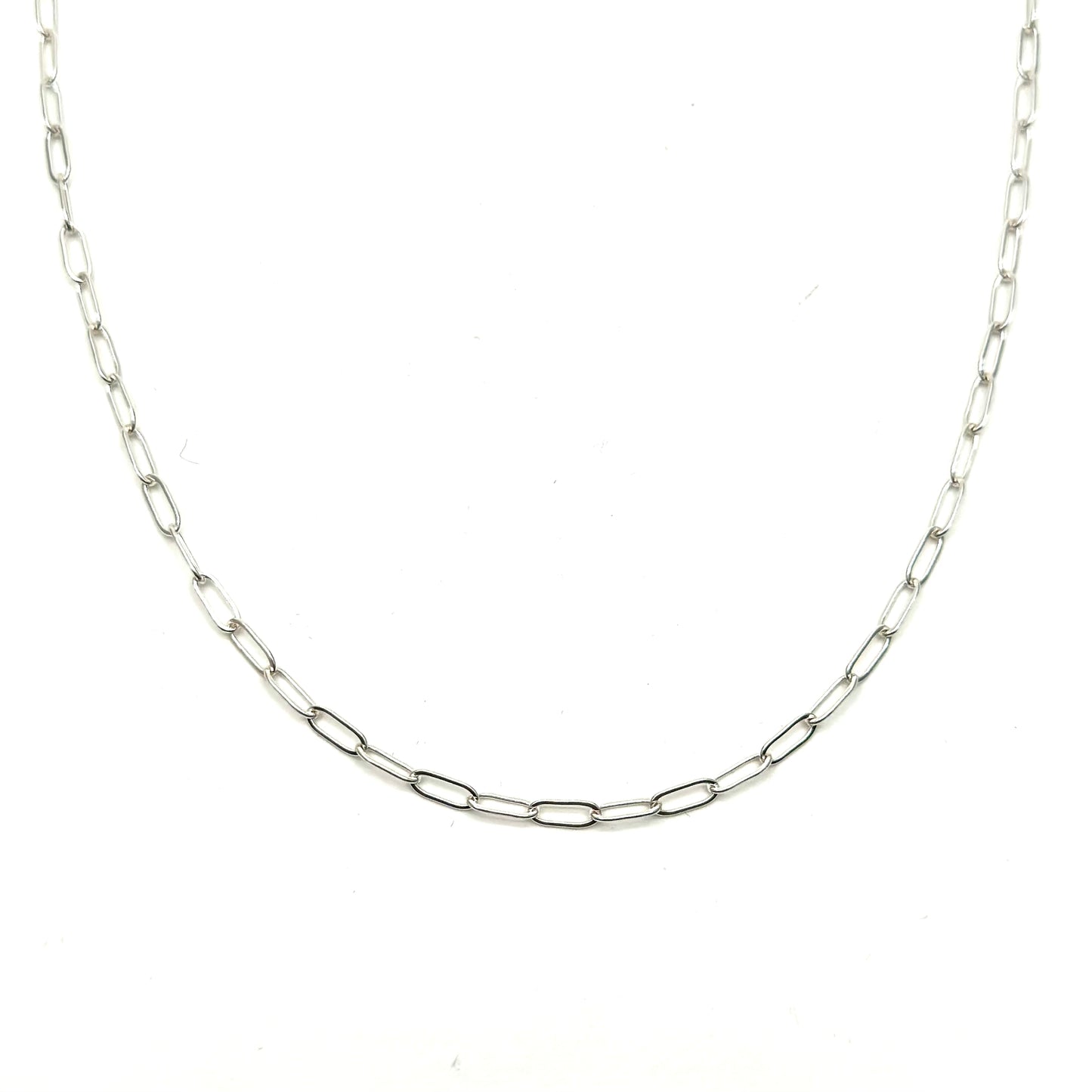 Silver Paperclip Necklace
