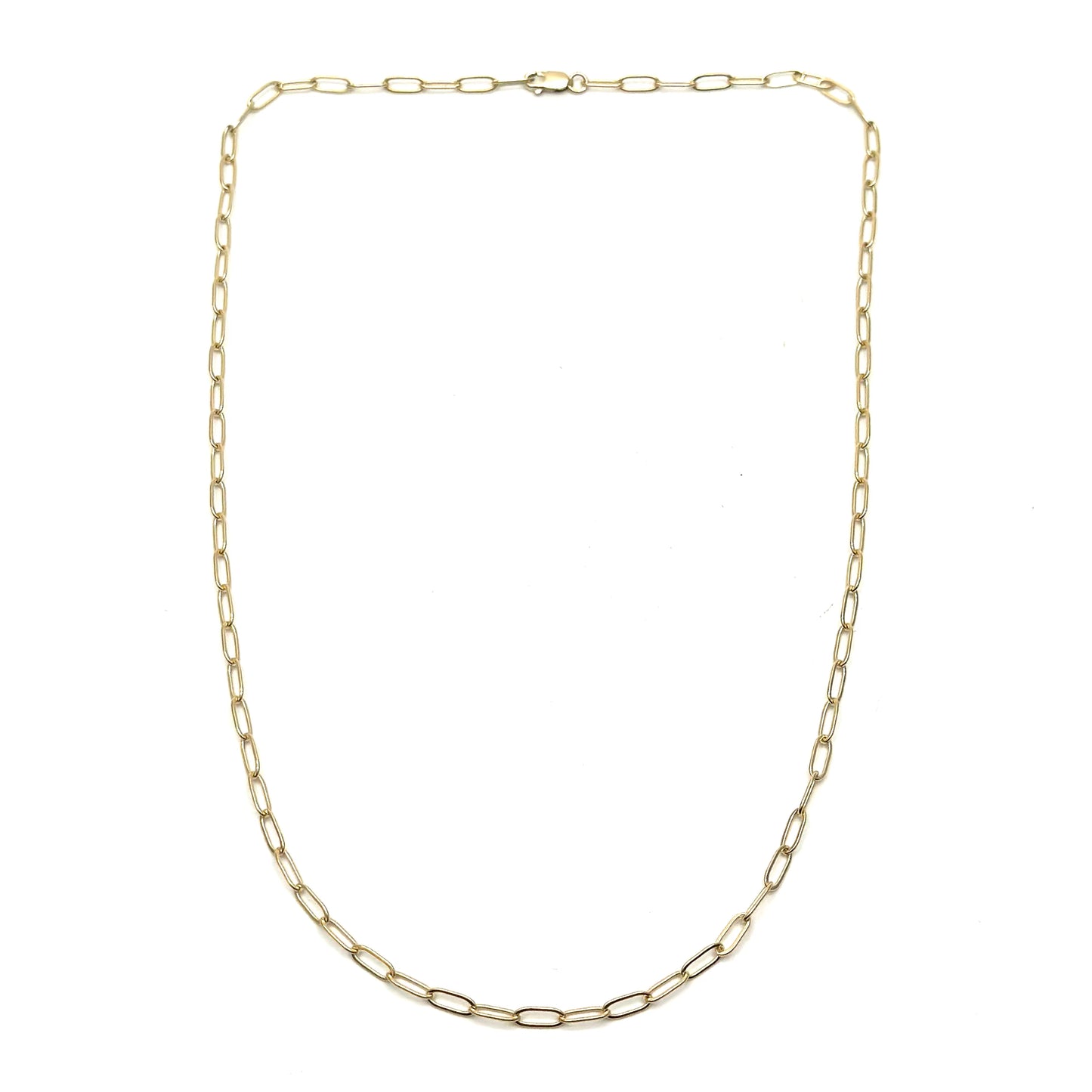 Gold Paperclip Necklace