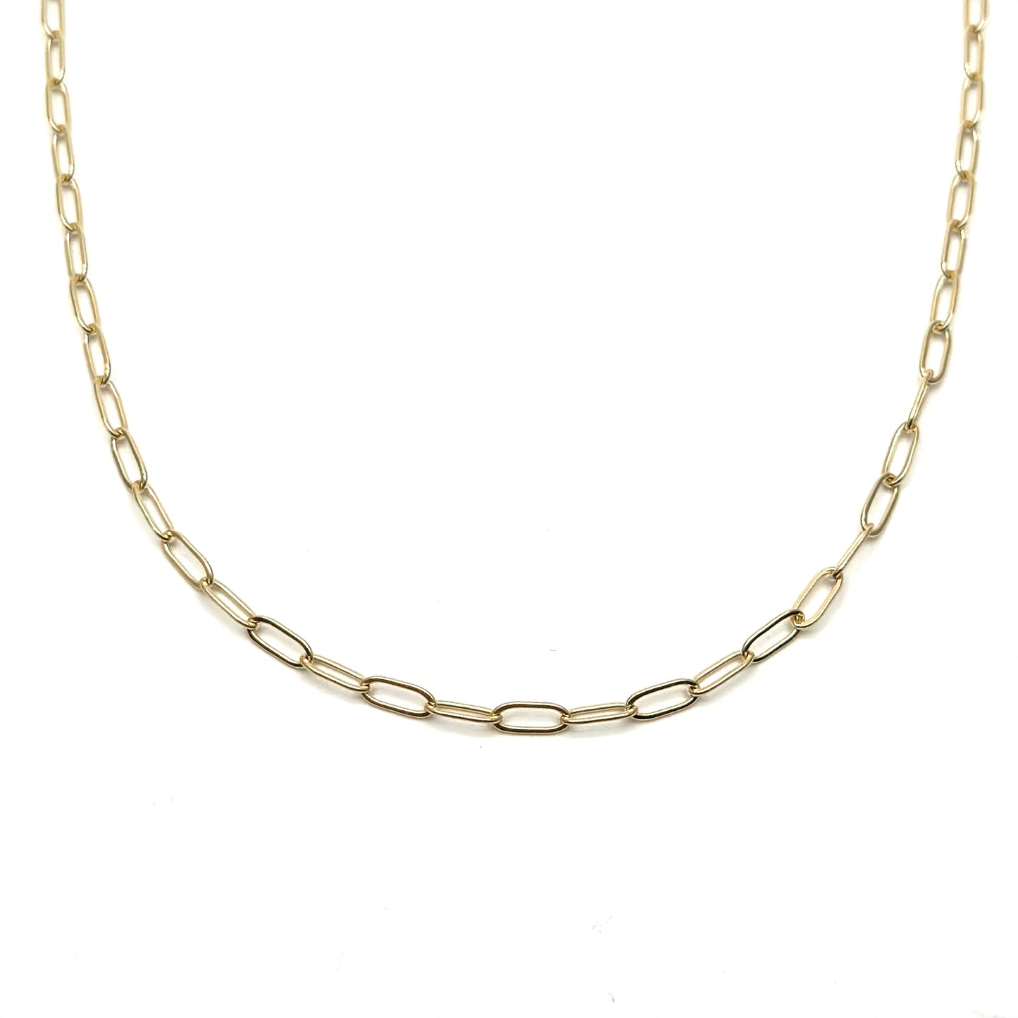 Gold Paperclip Necklace
