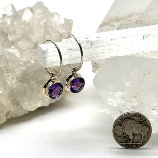 Cora Amethyst Hoops