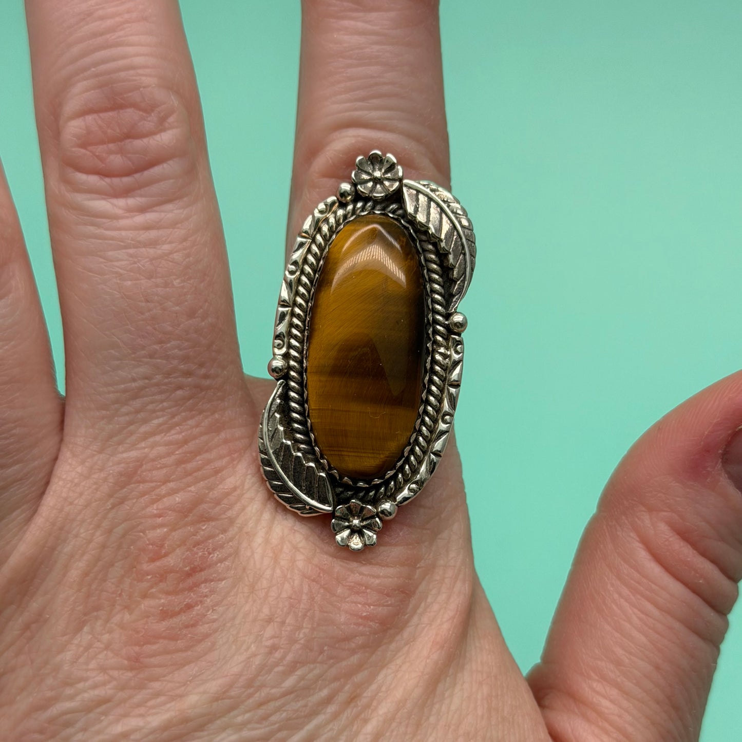 High Vibing Tigers Eye Ring