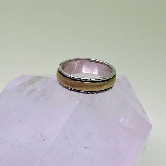 Two Tone Spinner Ring
