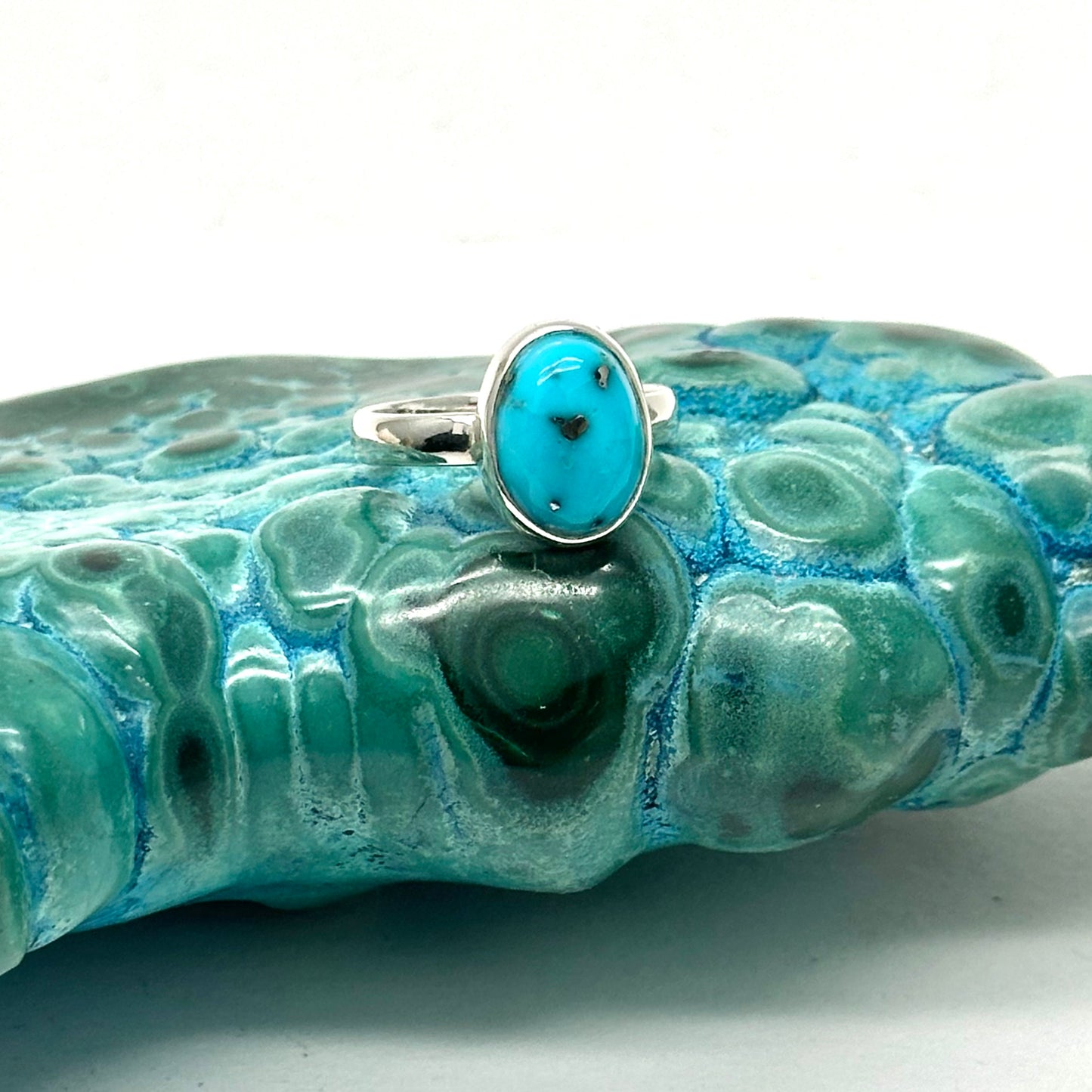 Load image into Gallery viewer, Turquoise &amp;amp; Pyrite Ring
