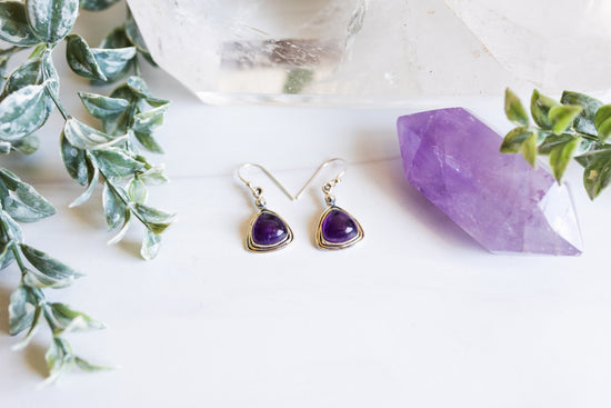 Load image into Gallery viewer, Lydia Amethyst Earrings
