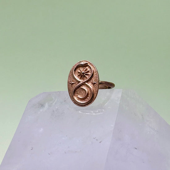 Gold Ouroboros Ring