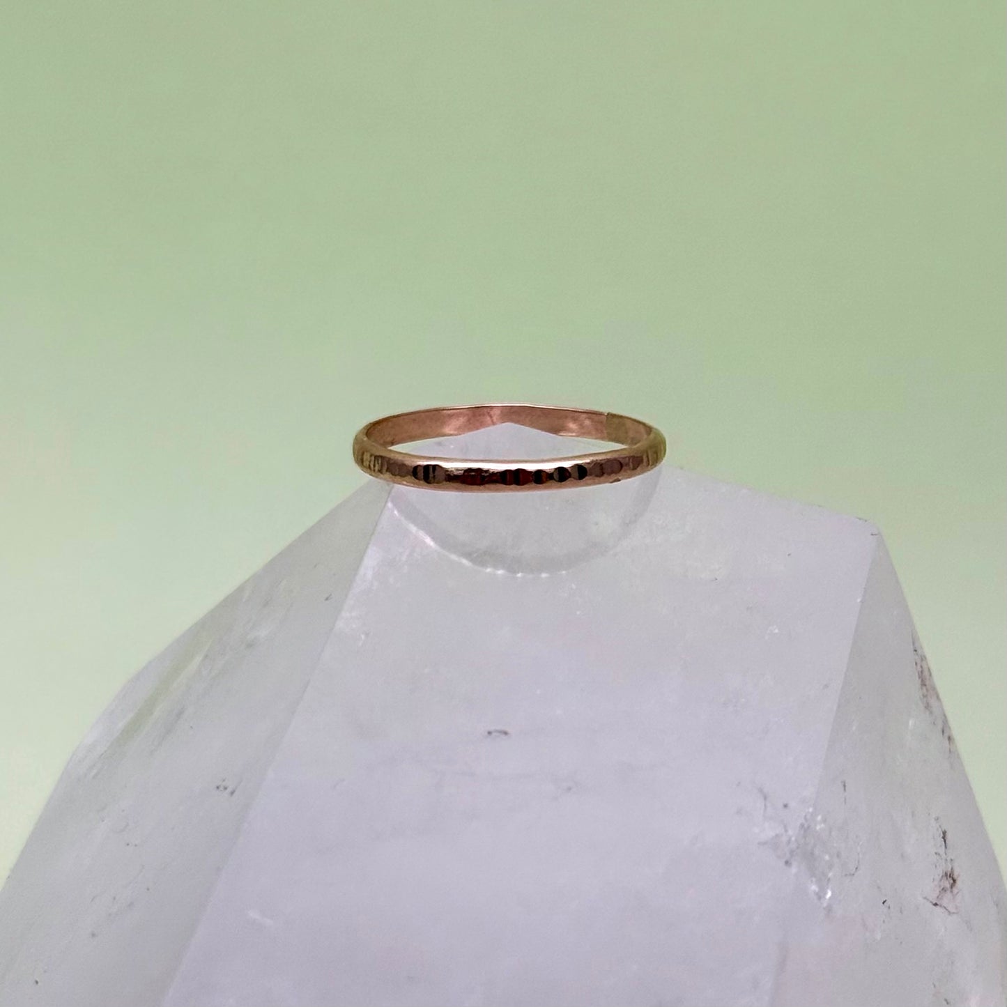 Gold Filled Textured Band