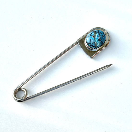Maui Turquoise Safety Pin