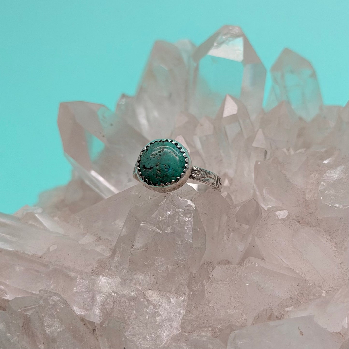 West Coast Handcut Turquoise Ring