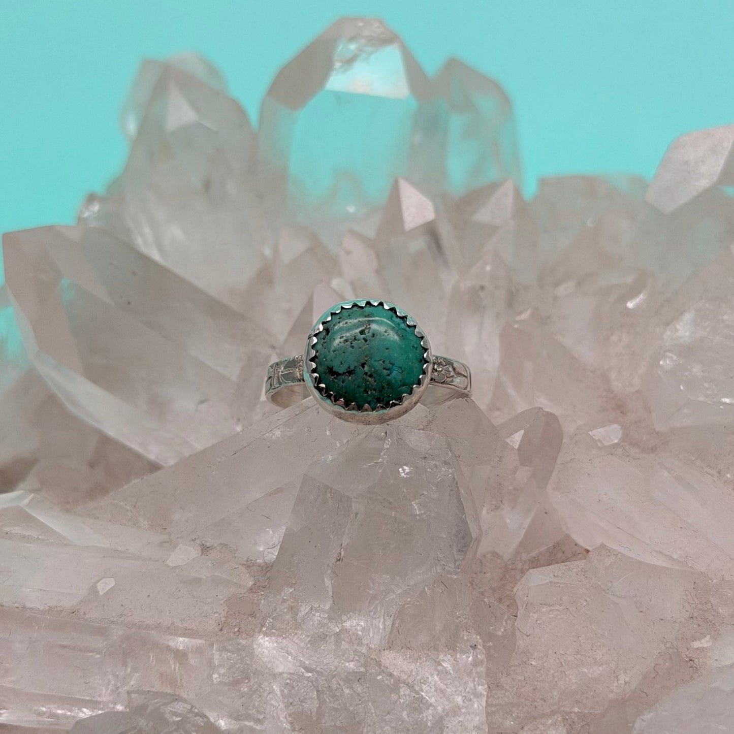 West Coast Handcut Turquoise Ring