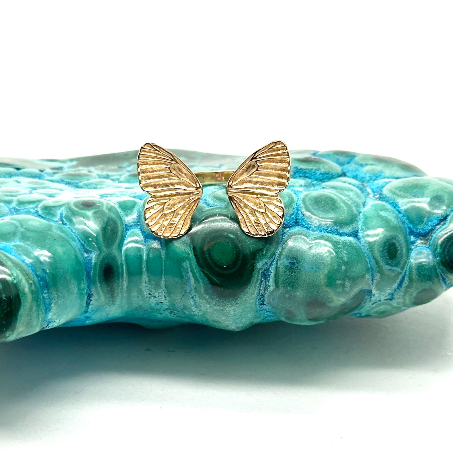 Adjustable Butterfly Ring- Gold