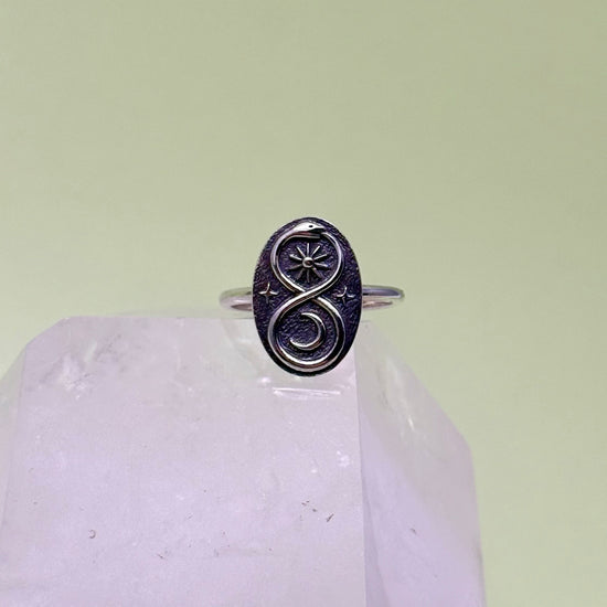 Silver Ouroboros Ring