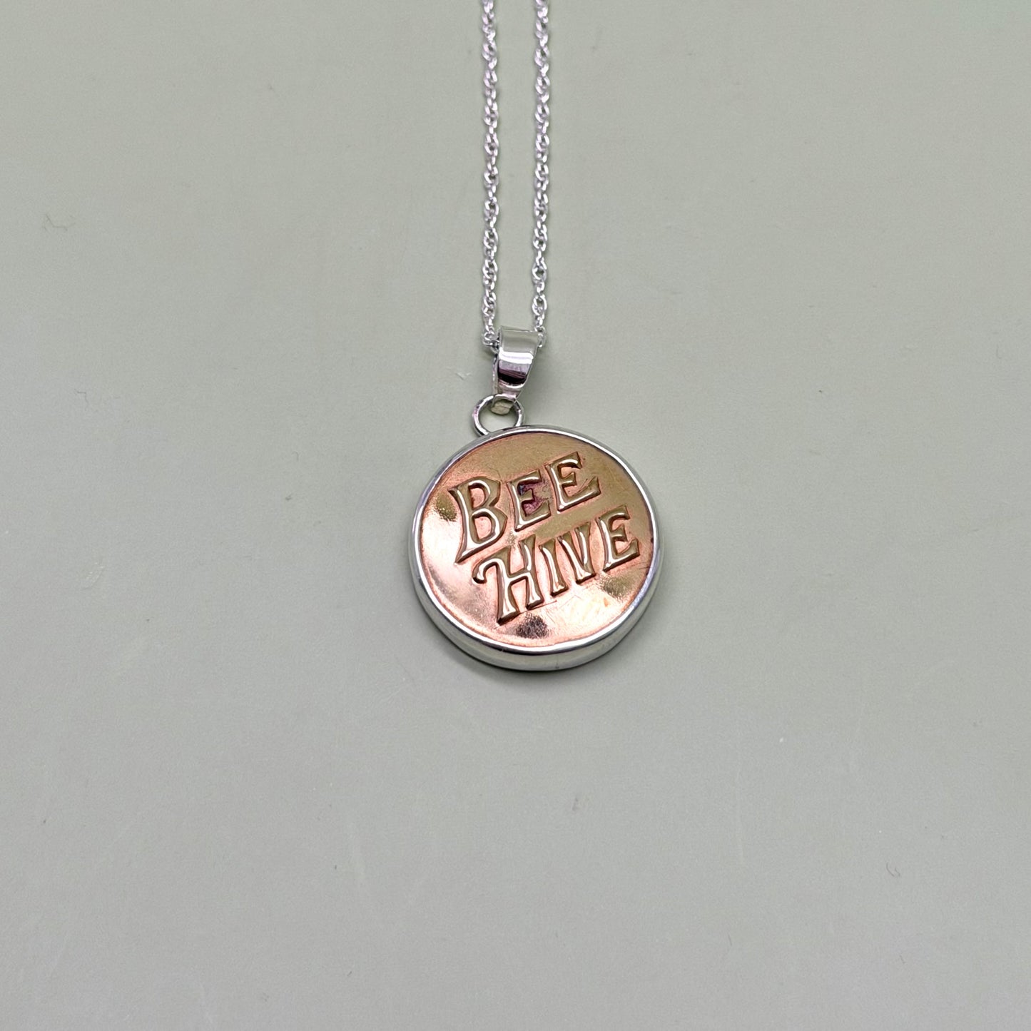 “Bee Hive” Union Button Necklace