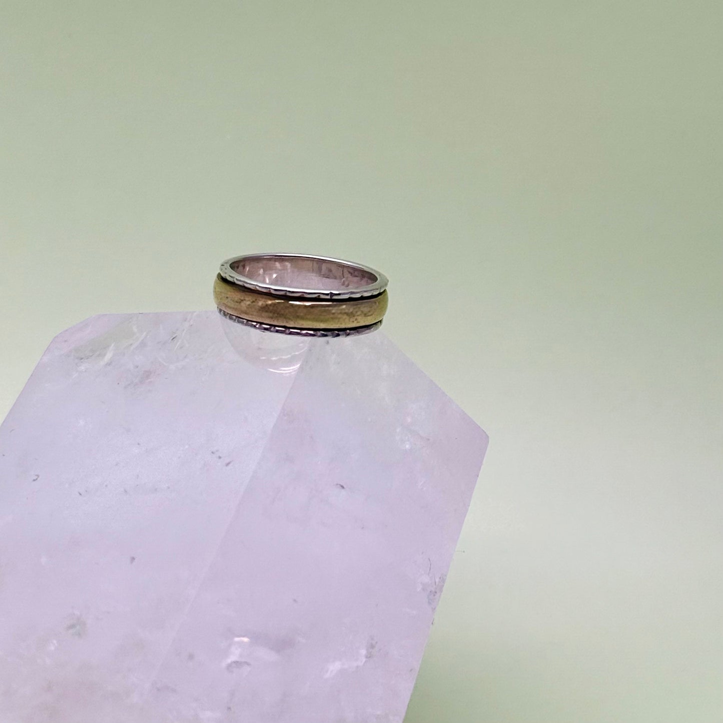 Two Tone Spinner Ring