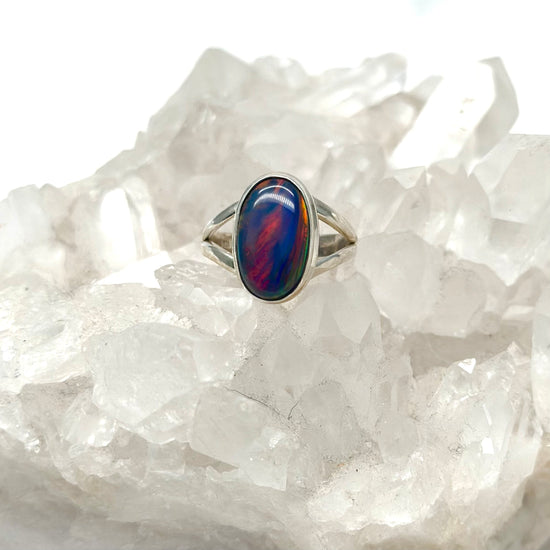Aurora Opal Ring Size 9