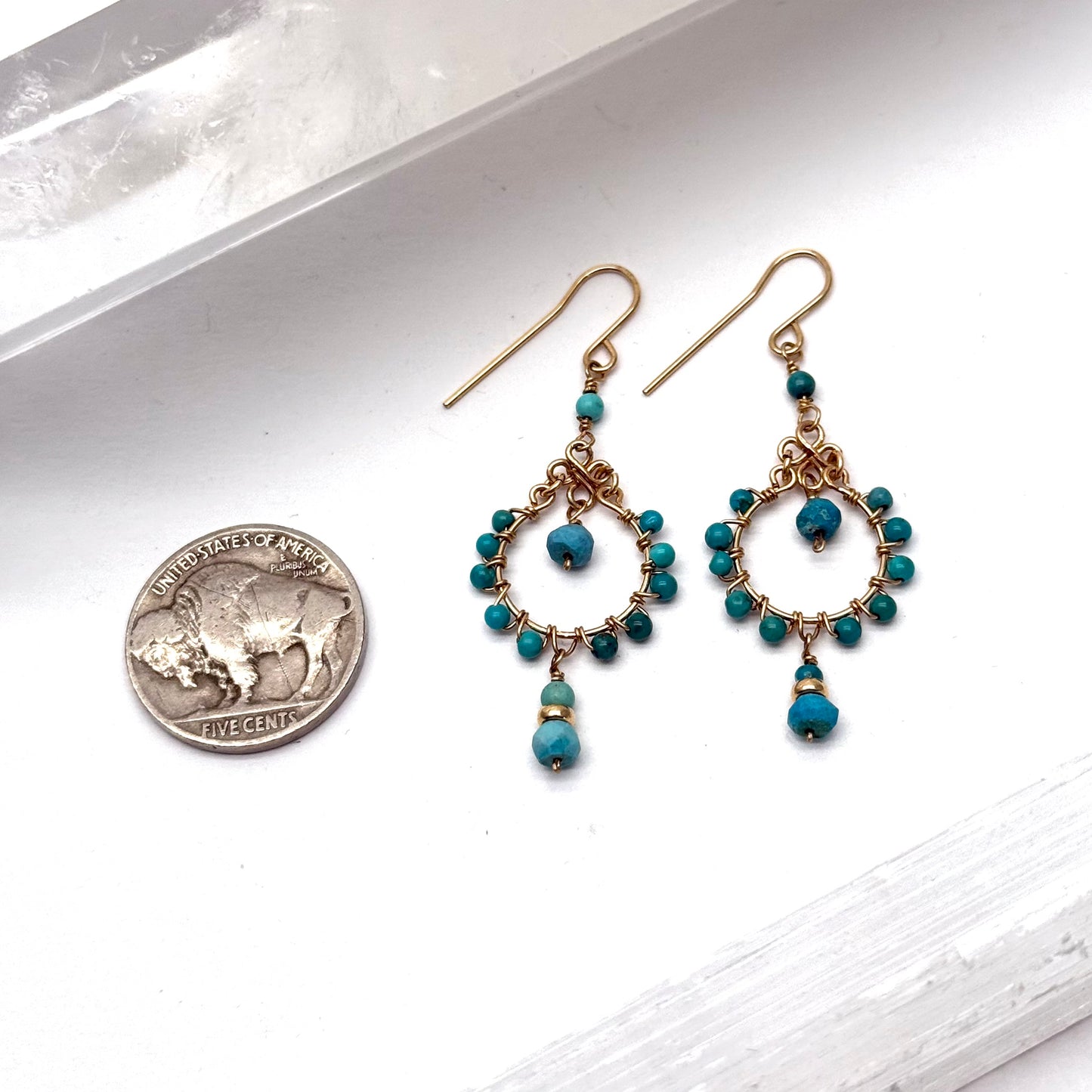 Goddess Turquoise Earrings