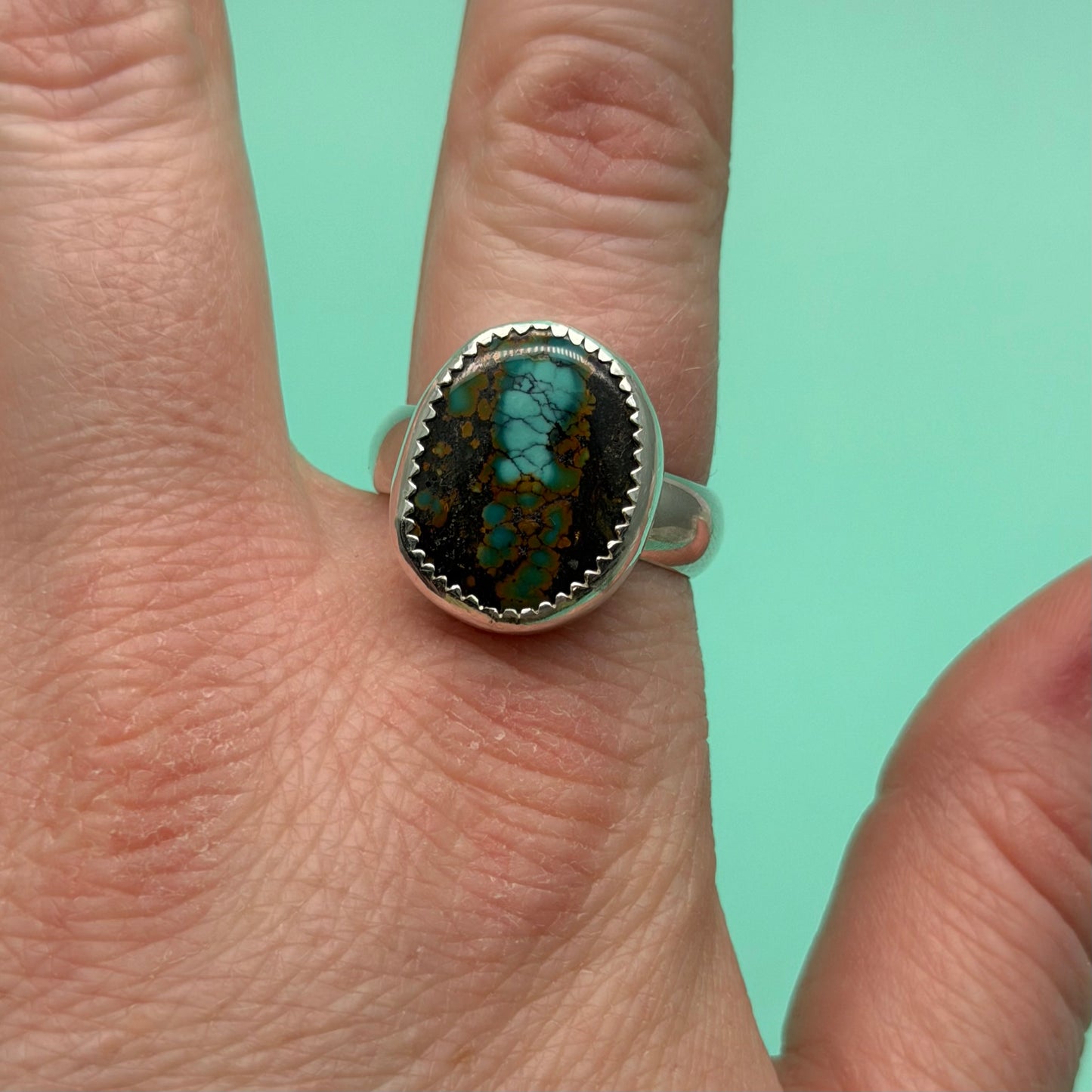 Chunky Hubei Turquoise Ring