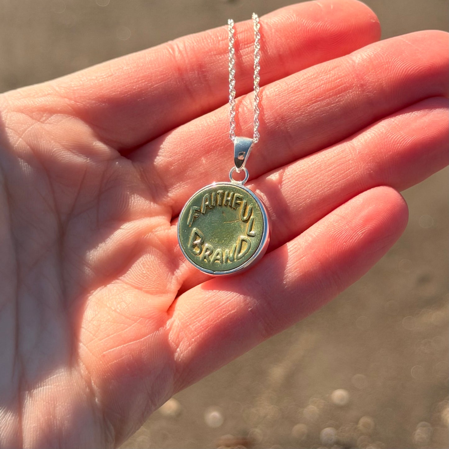 “Faithful Brand” Union Button Necklace