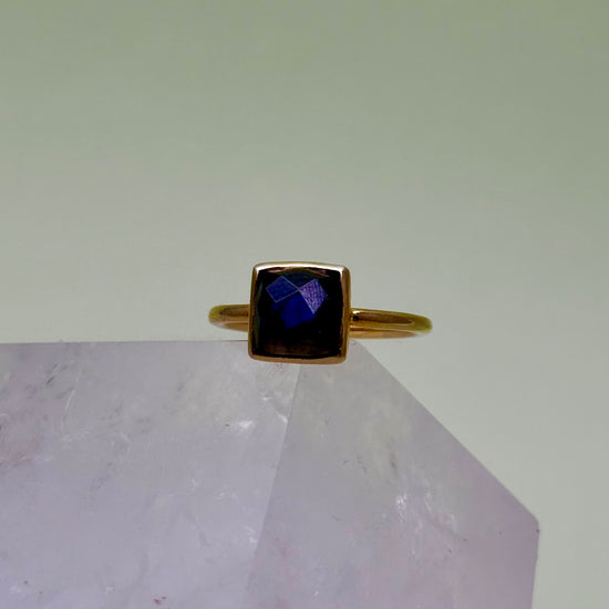 Gold Vermeil Labradorite Ring