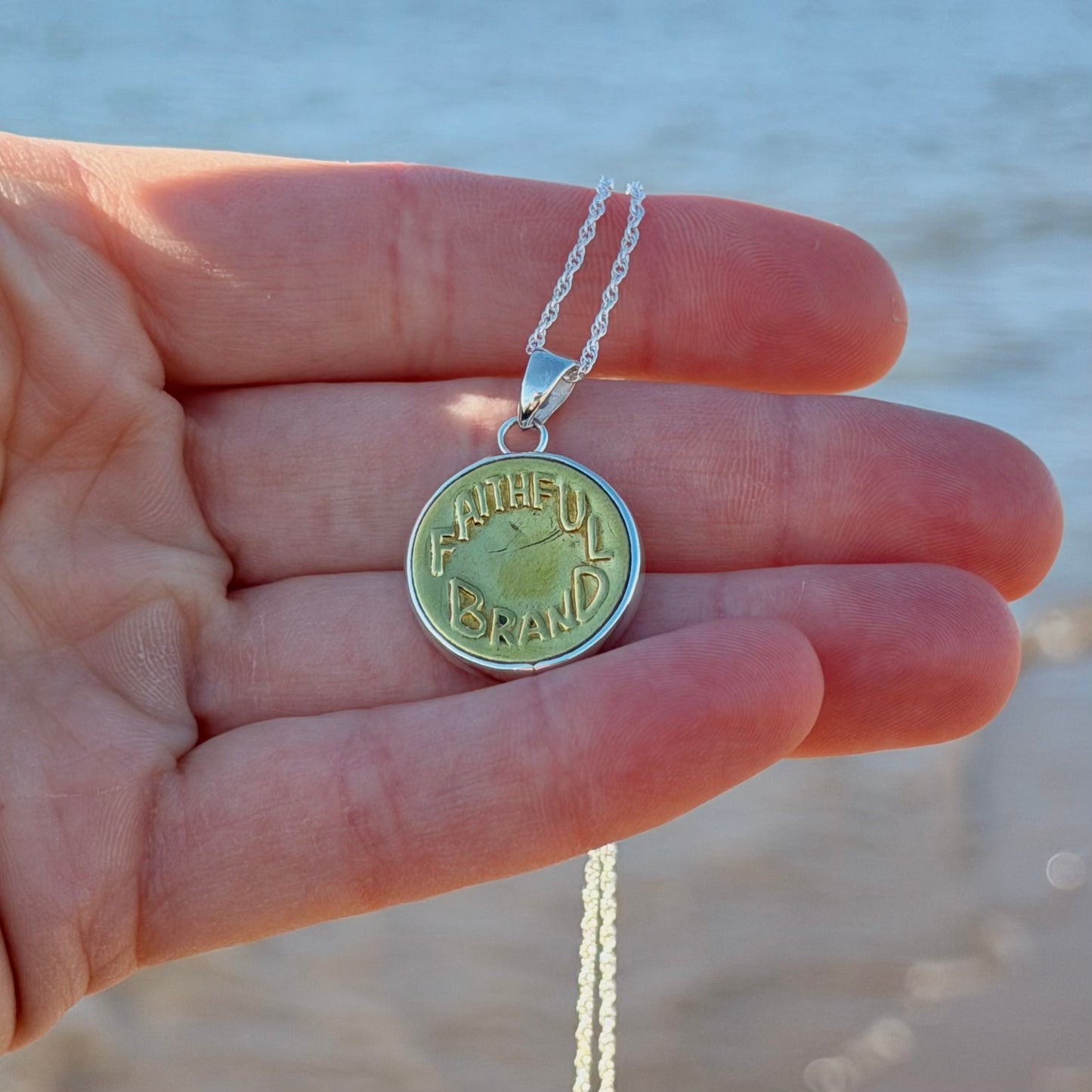 “Faithful Brand” Union Button Necklace