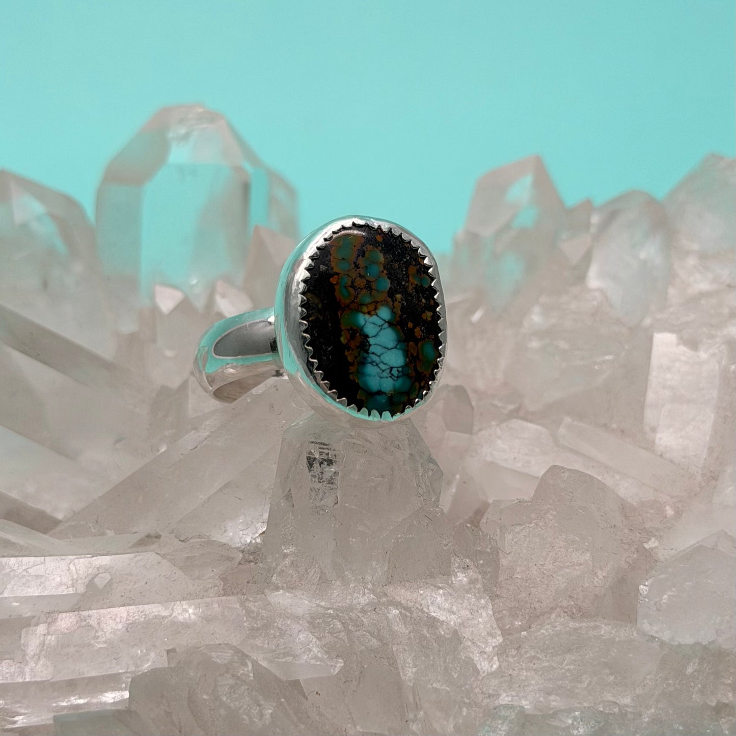 Chunky Hubei Turquoise Ring