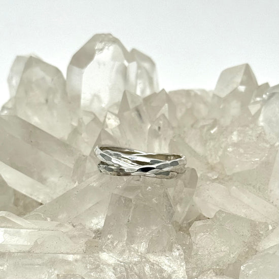 Hammered Fidget Ring
