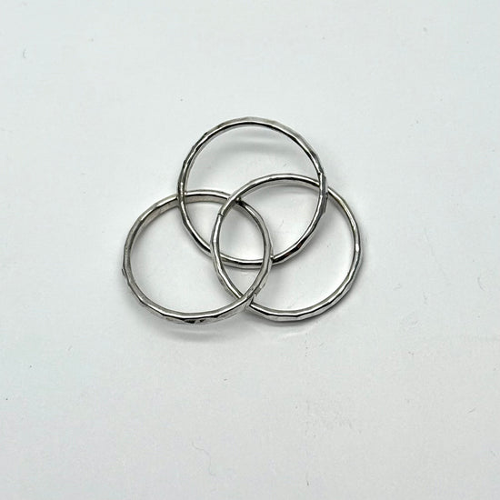 Hammered Fidget Ring