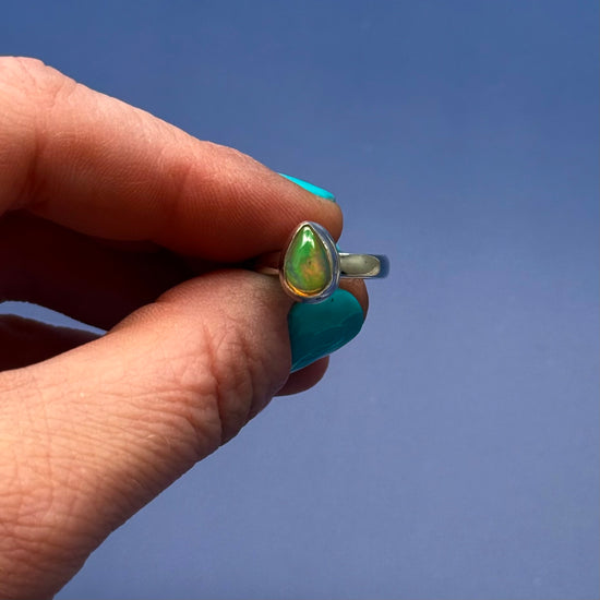 Star Shine Ethiopian Opal Ring