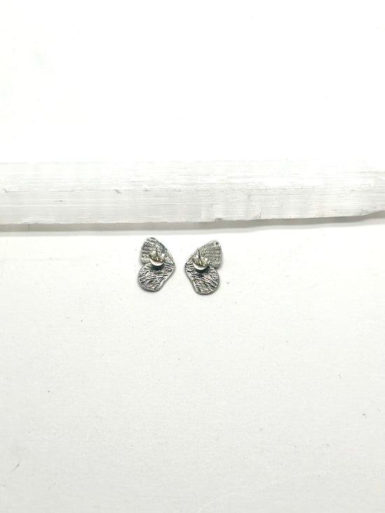 Load image into Gallery viewer, Butterfly Wing Studs- Silver
