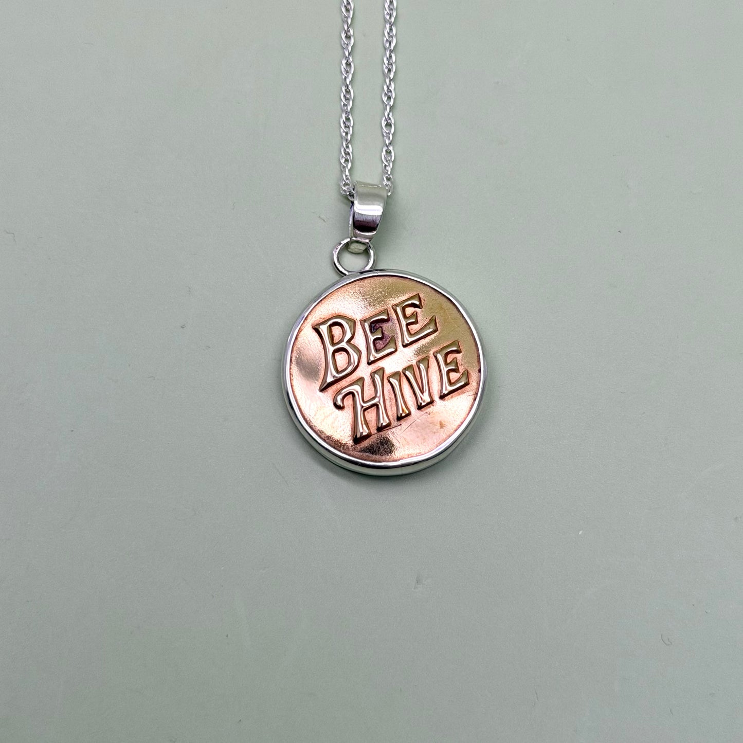 “Bee Hive” Union Button Necklace